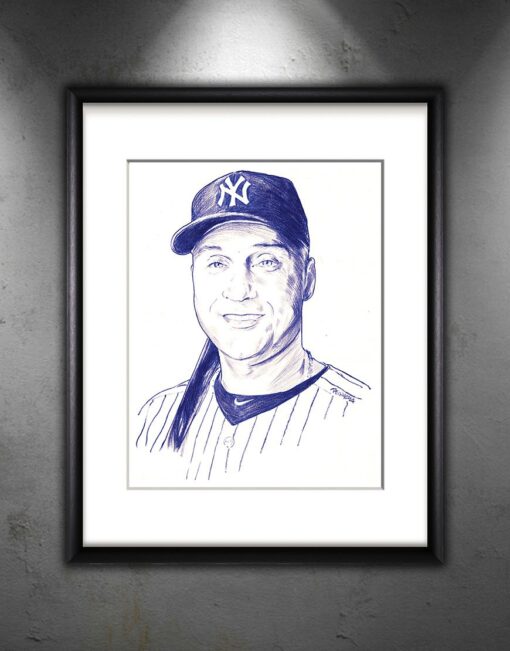 Derek Jeter Sketch Print